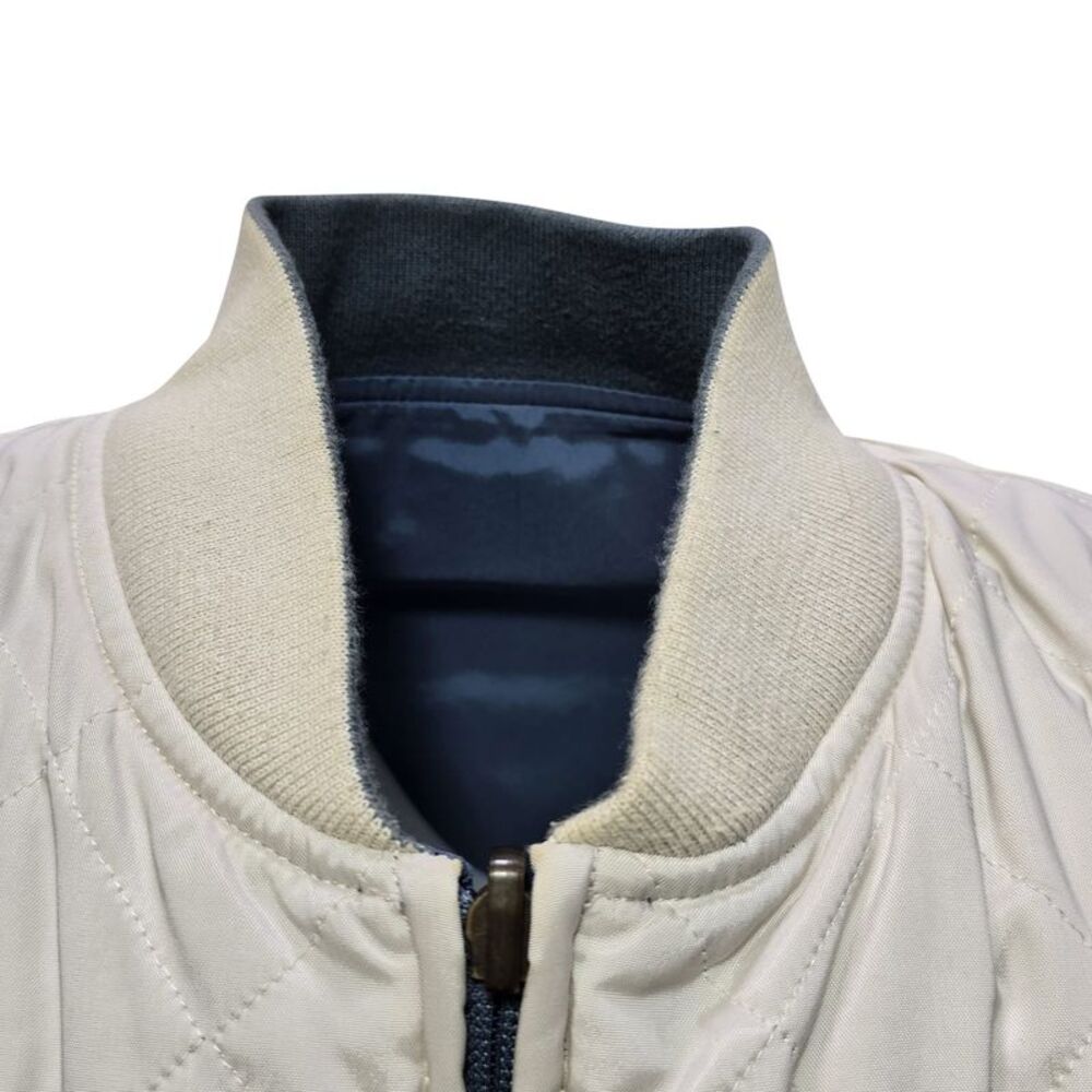 Loro Piana Embroidered Logo Reversible Vest Jacket in Grey Polyamide - Picture 9 of 10
